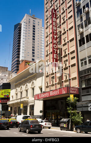 Argentina, Buenos Aires, Avenida Corrientes, Liberty Hotel Foto Stock