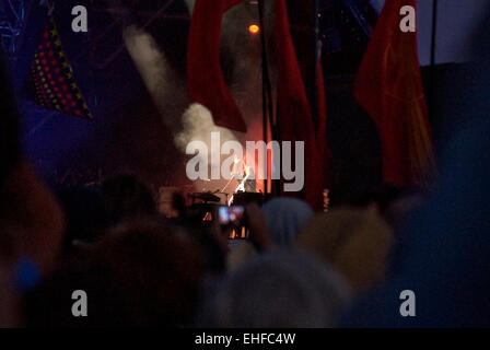 Stevie Wonder live al Glastonbury festival vicino a Pilton nel Somerset nel giugno 2010. Foto Stock