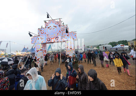 Glastonbury festival Venerdì 24 Giugno 2011. Foto Stock