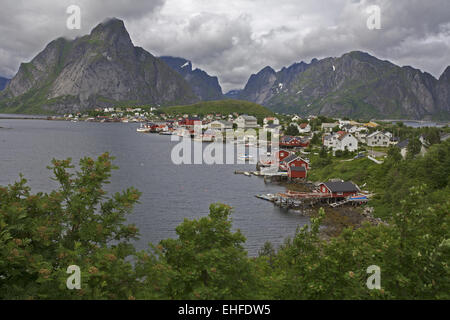 Reine in Lofoten, Norvegia Foto Stock