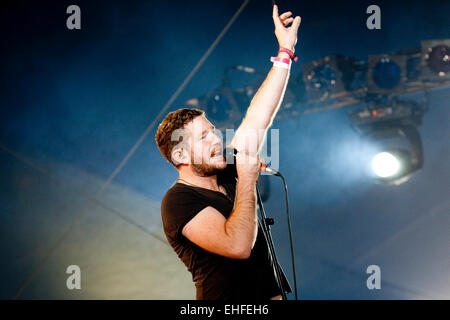 Fenech-Soler live at Bestival sull'Isola di Wight 2011. Foto Stock