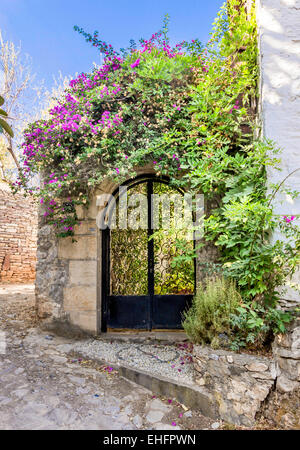 Garden gate in Datca, Mugla, Turchia Foto Stock