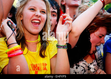 Festival di minorenni nel Parco Victoria di Londra. Foto Stock