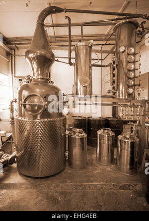 Il rame ancora alla distilleria Sipsmith a Londra Foto Stock