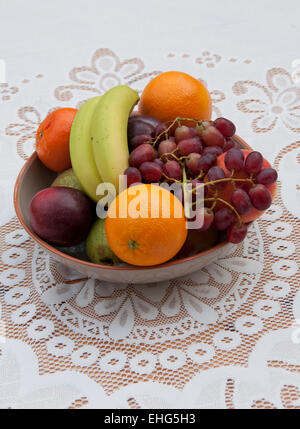 Ciotola di frutta Foto Stock