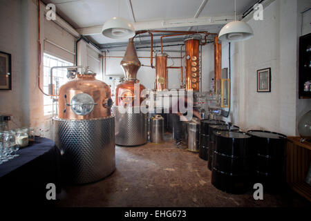 Il rame ancora alla distilleria Sipsmith a Londra Foto Stock