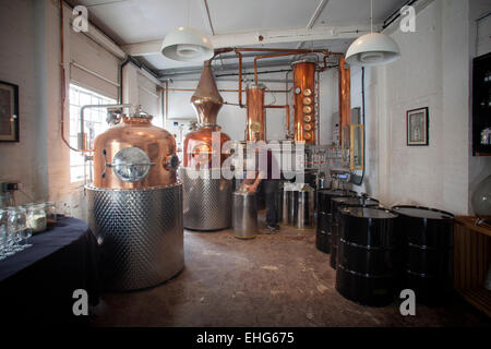 Il rame ancora alla distilleria Sipsmith a Londra Foto Stock