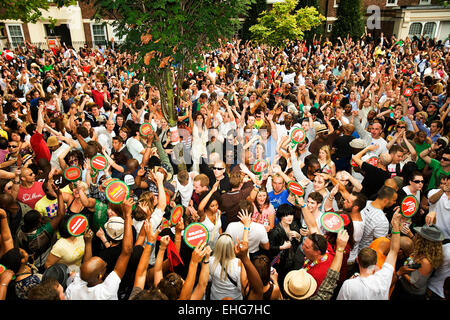 Buona volte soundsystem al carnevale di Notting Hill 2008. Foto Stock