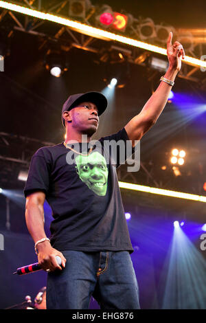 Dizzee Rascal live al Rockness Festival a Dores vicino a Inverness in Scozia Giugno 2009. Foto Stock