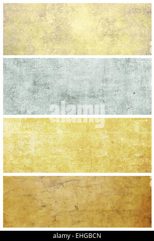 Set di grunge sfondi con spazio per il testo o immagine Foto Stock