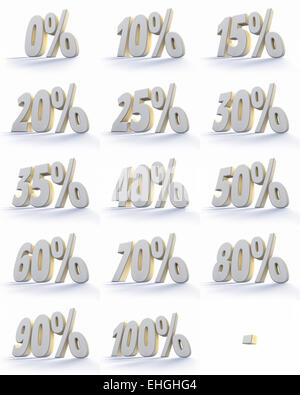 Tags per cento Foto Stock