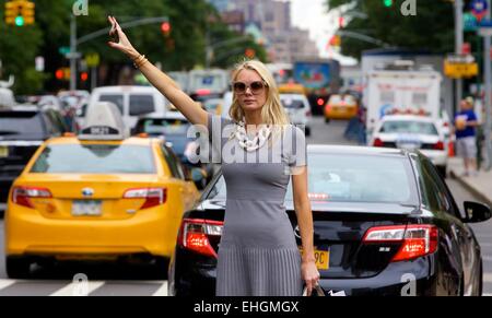 Mercedes-Benz la settimana della moda di New York Primavera 2015 - Dove street style®: la città di New York, New York, Stati Uniti quando: 08 Set 2014 Foto Stock