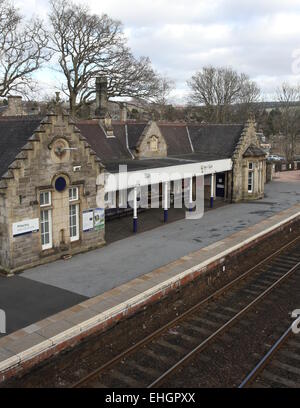 Pitlochry stazione ferroviaria scozia marzo 2015 Foto Stock