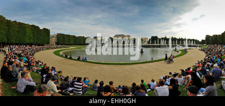 Chateau Versailles Bassin de Neptune Ile de France Francia Europa Foto Stock