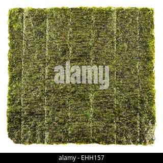 Nori alghe commestibili foglio Foto Stock