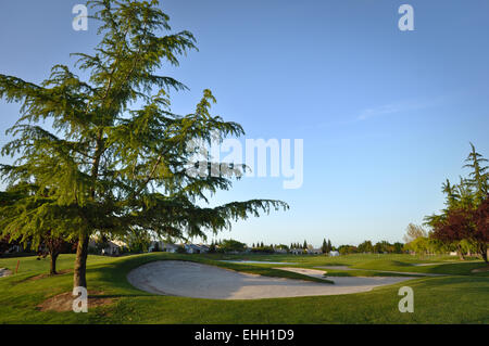 Campo da Golf in Zona Residenziale Foto Stock