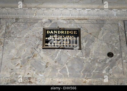 Los Angeles, CA - 01 dicembre: la tomba di actress Dorothy dandridge a los angeles, la California il 1 dicembre 1997. Foto Stock