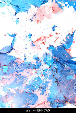 Abstract disegnati a mano sullo sfondo di vernice Foto Stock