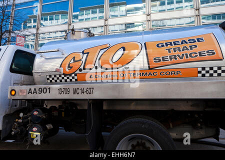 Commerciale trappola di ingrassaggio carrello di servizio - USA Foto Stock