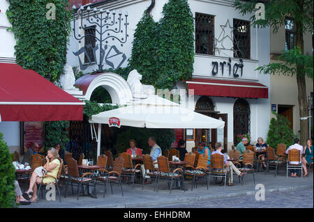 Il quartiere ebraico di Kazimierz di Cracovia Foto Stock