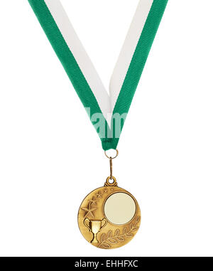 Copyspace medaglia di metallo Foto Stock