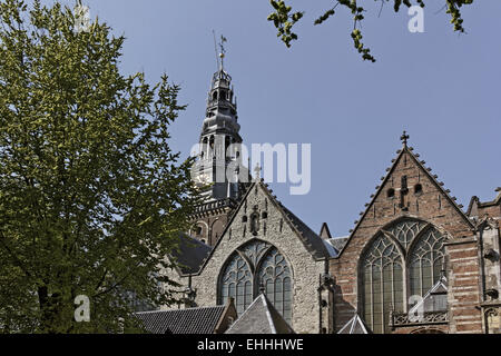 L'Amsterdams chiesa più antica, Holland, Paesi Bassi Foto Stock
