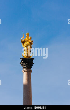 Maria della Colonna a Monaco di Baviera, Germania Foto Stock