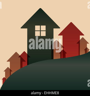 Immobiliare di icone Foto Stock