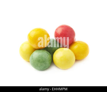 Pila di colorati gomme da masticare sfere Foto Stock