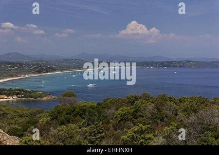Spiaggia di Pampelonne a Cote d'Azur Foto Stock