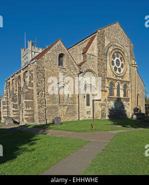 Abbazia di Waltham Abbey chiesa di Santa Croce e San Lorenzo, Essex, Foto Stock