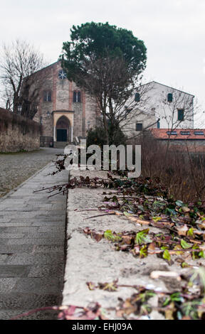 La strada per la chiesa di Santa Cristina a Monselice Foto Stock