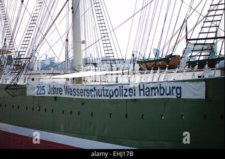 Il Rickmer Rickmers nel porto di Amburgo Foto Stock