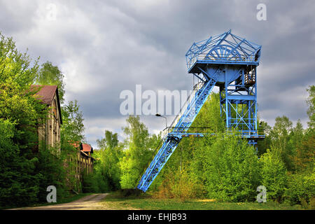 Le miniere di carbone Itzenplitz, Saarland, Germania Foto Stock