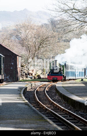 E Ravenglass Eskdale ferrovia in miniatura Foto Stock