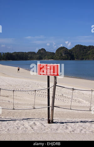 Spiaggia privata Foto Stock