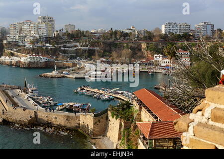 Porti vecchia Antalya. Foto Stock