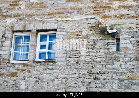 Video Camera su una facciata di edificio Foto Stock