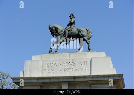 Il re Edoardo VII Arch, Victoria Memorial in Kolkata Foto Stock