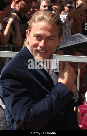 Katey Sagal al suo Hollywood Walk of Fame star cerimonia con: Charlie Hunnam dove: Los Angeles, California, Stati Uniti quando: 09 Set 2014 Foto Stock