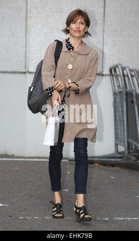 Amelia Bullmore al di fuori della ITV studios con: Amelia Bullmore dove: Londra, Regno Unito quando: 10 Set 2014 Foto Stock