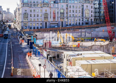 Flotta building site - City of London Foto Stock