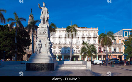 Un monumento di Jose Marti nel centro della città, l'Avana, Cuba Foto Stock