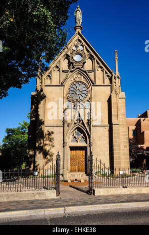 Cappella di Loreto, Old Santa Fe Trail Santa Fe, New Mexico Foto Stock