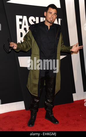 Fashion Rocks 2014 tenutasi presso la Barclays Center - Arrivi con: Afrojack dove: Brooklyn, New York, Stati Uniti quando: 09 Set 2014 Foto Stock