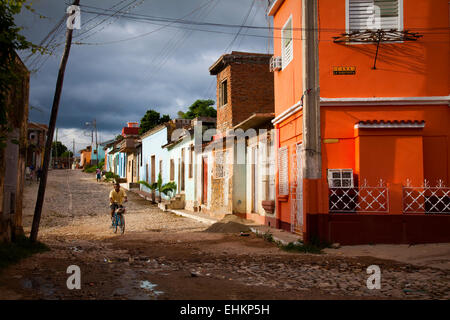 La vita di strada in Trinidad, Cuba Foto Stock