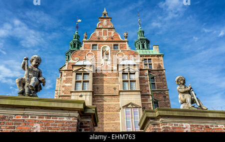 Il Palazzo Rosenborg nel Rosenborg giardini in Copenhagen, Danimarca Foto Stock