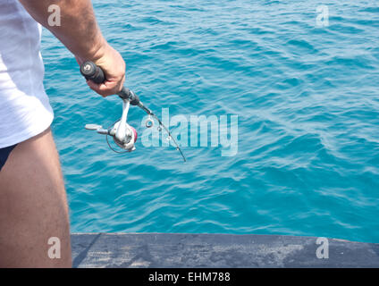 pesca in mare Foto Stock