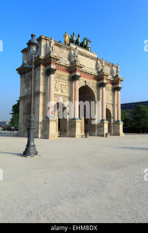 Arc de triomphe du Carrousel, Parigi, Francia Foto Stock