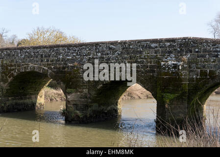 Il vecchio ponte di Swan a Pulborough costruito nel 1738 Foto Stock